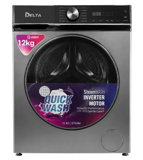 Machine à laver - DELTA - DL-WM1412-G-J - Automatique - Frontal - 12KG - A+++ - Inverter Motor – Garantie de 06 Mois