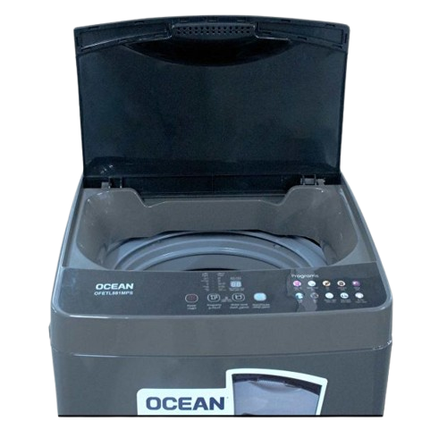 Machine à Laver Automatique - Océan - OFETL 881MPS - 8Kg - Noir - 06 Mois de Garantie