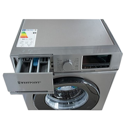 Machine à laver automatique   - WESTPOINT -  AUTO + INVERTER 8KG SILVER – WMT-814A25 – 1400 RPM – 06 Mois de Garantie