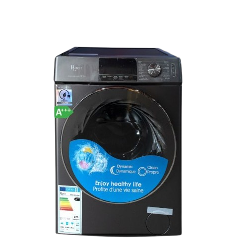 Machine à Laver et Sèche-linge 12KG/8KG  - Roch – Automatique Frontal – Moteur Inverter A+++ – Noir Graphite – 06 Mois de Garantie