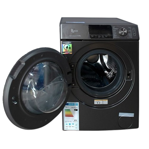 Machine à Laver et Sèche-linge 12KG/8KG  - Roch – Automatique Frontal – Moteur Inverter A+++ – Noir Graphite – 06 Mois de Garantie