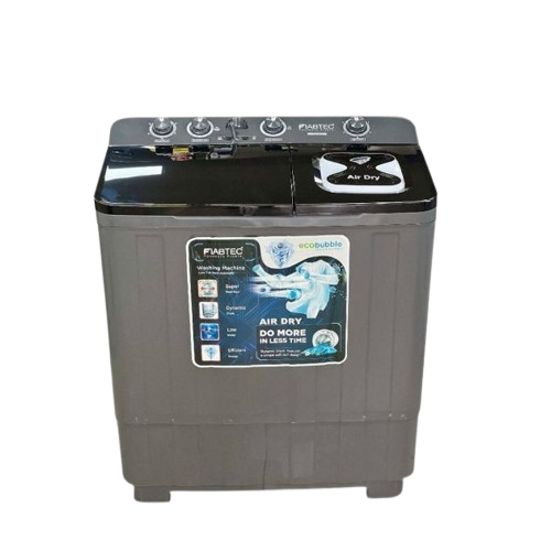 Machine à laver semi-automatique FIABTEC -  FTSAG-1256 – Double Cuve 12KG  – Noir – Garantie 06 Mois