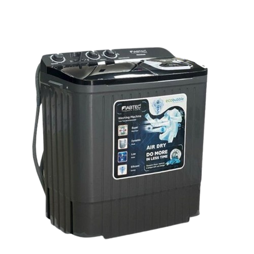 Machine à laver semi-automatique - FIABTEC -  FTSAG-956 – Double cuve 9Kg / 5.5Kg – Noir – Garantie 6 mois