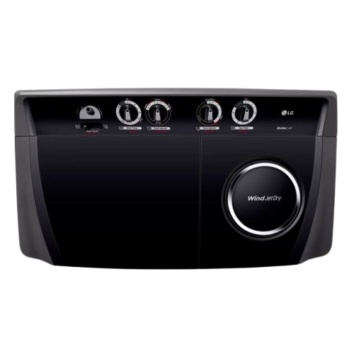 Machine à laver semi-automatique - LG 13,5KG P1401RONT – Noir – 06 Mois de garantie