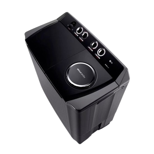 Machine à laver semi-automatique - LG 13,5KG P1401RONT – Noir – 06 Mois de garantie