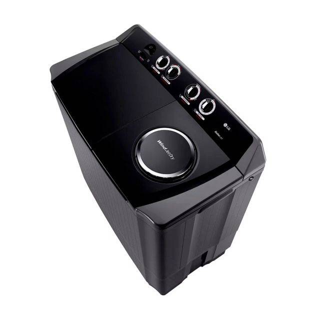 Machine à laver semi-automatique - LG - P861WNT – Double cuve – 18 kg / 8 kg – Noir – Garantie 12 mois 