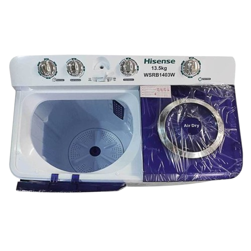 Machine à Laver Semi-Automatique Hisense – 13.5KG – WSRB143W – Blanc 