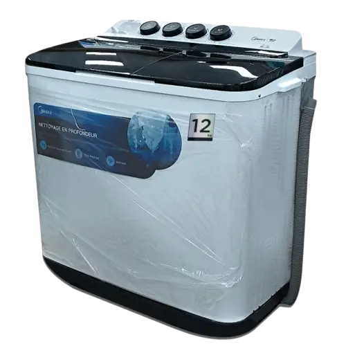 Machine à Laver - MIDEA - MT100W120 - 12KG - Blanc - 06 Mois de Garantie