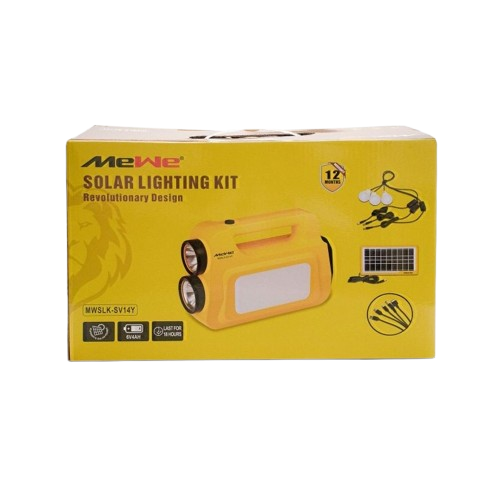 Kit d'éclairage solaire rechargeable Mewe MWSLK-SV14Y - LED - Garantie 12 Mois