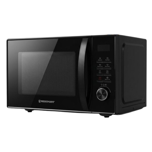 Micro-Ondes Digital 25L  - WESTPOINT WMS2524EN – Puissance 900W – Menu Auto – Décongélation – Noir – 03 Mois de garantie