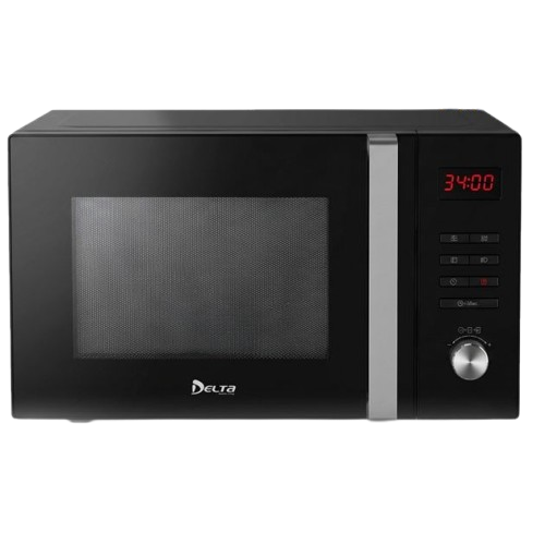 MICRO-ONDES GRILL DELTA DL-MWO-2325GM – 23L – 800W – Écran Numérique – 8 Programmes Auto – Sécurité Enfant – Noir – Garantie 3 Mois