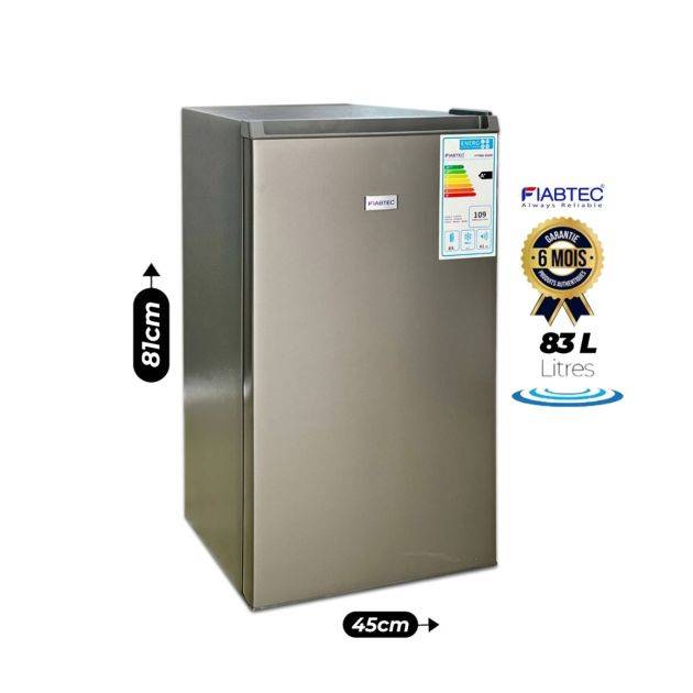 Mini Réfrigérateur  - FIABTEC -  FTTMS-220DF – Table Top 83 Litres – 1 Porte – Classe Énergétique A+ – Compact & Économique – 06 Mois de garantie