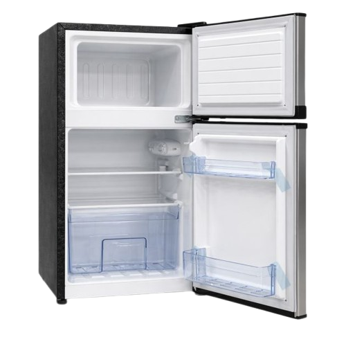 Mini Réfrigérateur -  MR UK -  F48-08-0I – 86 L – Deux Portes – Compact – Argent – Classe T – 06 Mois de Garantie