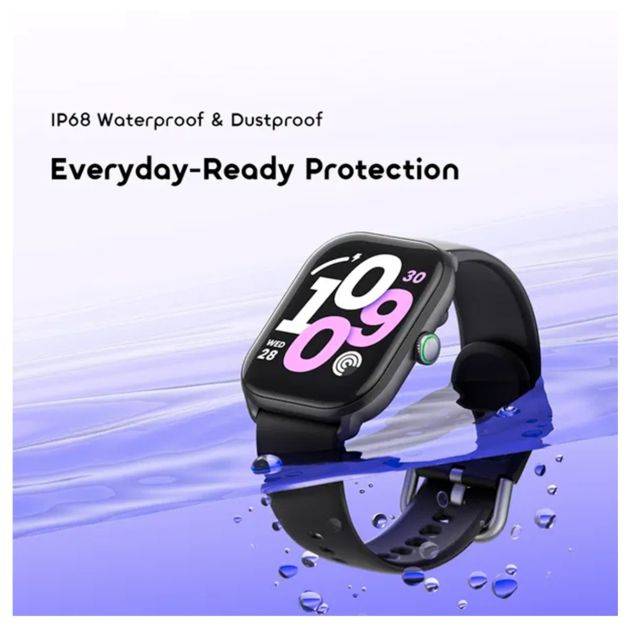Montre Connectée  - Oraimo - Noire - Écran HD 2,01" -  Appels Bluetooth & Étanchéité IP68 - Garantie 12 Mois