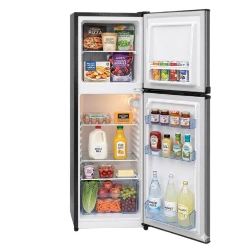 RÉFRIGÉRATEUR -  DOUBLE -  PORTE MR UK F78-38-1I – 158 Litres – Tropicalisé – Couleur Argent – 06 Mois de Garantie