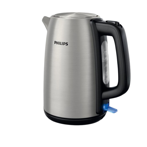 Bouilloire Électrique Inox 1,7L – 2200W   - KETTLE ELECTRIC PHILIPS  - HD9350/90 – Acier Inoxydable – 06 Mois de Garantie