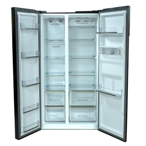  Réfrigérateur Américain  - FIABTEC -  FTSBSS-590WE –520 Litres avec Distributeur d’eau – No Frost – Double Porte – 06 Mois de Garantie