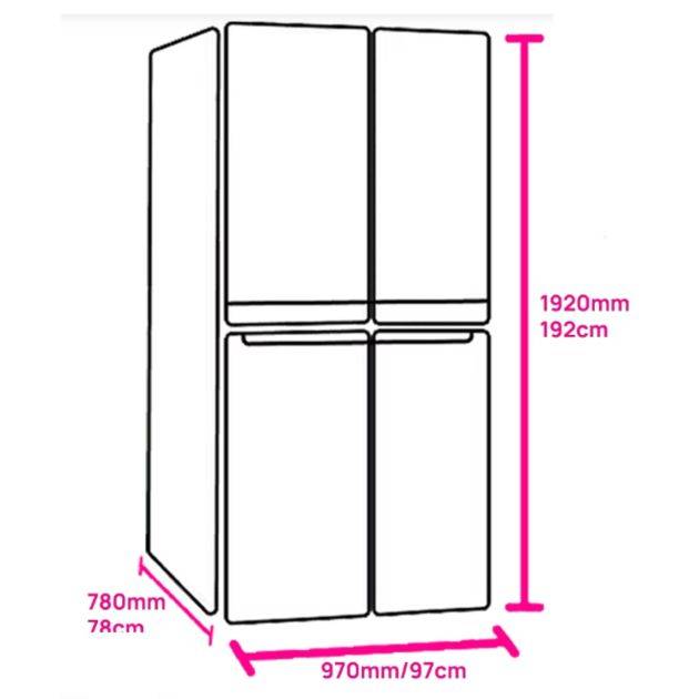 REFRIGERATEUR - ARMCO ARF-NF800-X4D(SS) – 665 Litres – 4 Portes Cross Door – No Frost – Compresseur Inverter – Inox – 06 Mois de Garantie