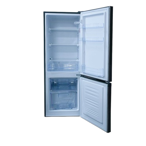 Réfrigérateur Combiné BINATONE - FR205 - Capacité 176 litres - 2 portes - 3 tiroirs - classe énergétique T - Gris - 6 Mois de Garantie