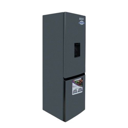 Réfrigérateur Combiné -   ROCH -  RFR-330DBWD-B  – 252L No Frost – Distributeur D'eau – Gris – Garantie 06 Mois