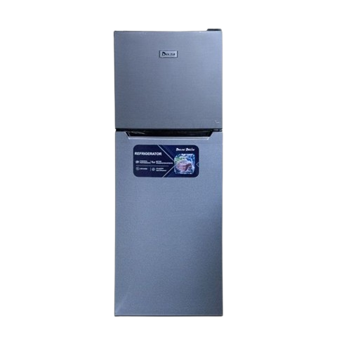 RÉFRIGÉRATEUR - DOUBLE PORTE -DELTA - 138 LITRES – DRF-150 TM-M – CONGÉLATEUR EN HAUT – CLASSE ÉNERGÉTIQUE A+ – GRIS – 06 MOIS DE GARANTIE
