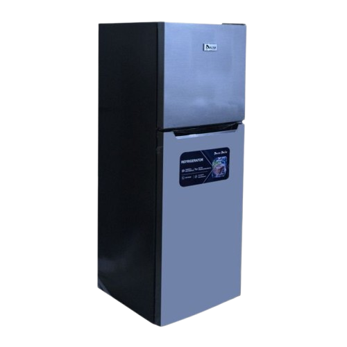 RÉFRIGÉRATEUR - DOUBLE PORTE -DELTA - 138 LITRES – DRF-150 TM-M – CONGÉLATEUR EN HAUT – CLASSE ÉNERGÉTIQUE A+ – GRIS – 06 MOIS DE GARANTIE