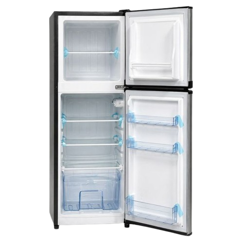 Réfrigérateur - Double - Porte MR UK F56-01-1I – 115 Litres – Double Porte – Classe Climatique T – Couleur Argent – 06 Mois de Garantie