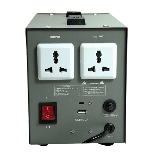 Régulateur de Tension - Fiabtec - FTAVRS-1500 - Puissance 1500VA - Tension 220V AC ±10% - 03 Mois de Garantie