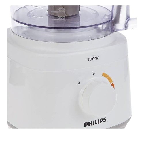 Robot Culinaire Compact 2 en 1  - PHILIPS Collection Daily – HR7320 – 700W – Carafe 1L – Blanc – 03 Mois de garantie