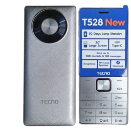 TECNO -  T528 – Téléphone 2.8 Pouces – 16Mo ROM / 8Mo RAM – Batterie 2500 mAh – Double SIM – 06 Mois de garantie