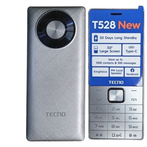 TECNO -  T528 – Téléphone 2.8 Pouces – 16Mo ROM / 8Mo RAM – Batterie 2500 mAh – Double SIM – 06 Mois de garantie