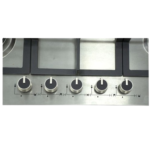 Plaque de Cuisson Encastrable  - Super Flame -  SFKI-DI74GT – 5 Feux Inox – Allumage Automatique – 03 Mois de Garantie