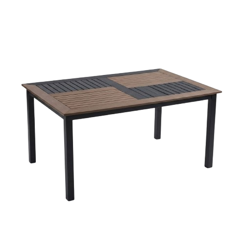 Table de jardin en plastique 1,2 m - HB2510040 - dimensions 120 x 80 x 70 cm - table d’extérieur - mobilier de jardin - terrasse 