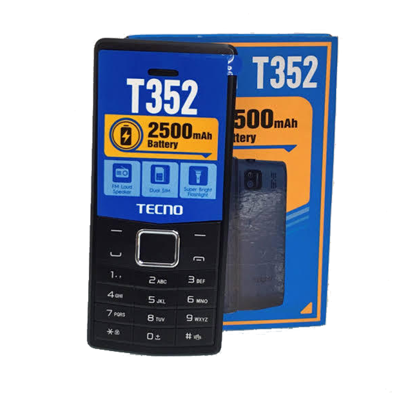 TECNO T352 – Téléphone Portable 4Mo RAM / 4Mo ROM – Écran 1.77″ – Double SIM – Batterie 2500 mAh – 06 Mois de garantie