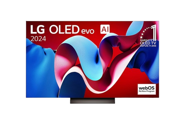 Télévision - SMART  LG - OLED EVO C4 4K- 55 Pouces - OLED55C46LA - Télécommande Magique IA - Dolby Vision - webOS24 2024 -06 Mois de garantie 