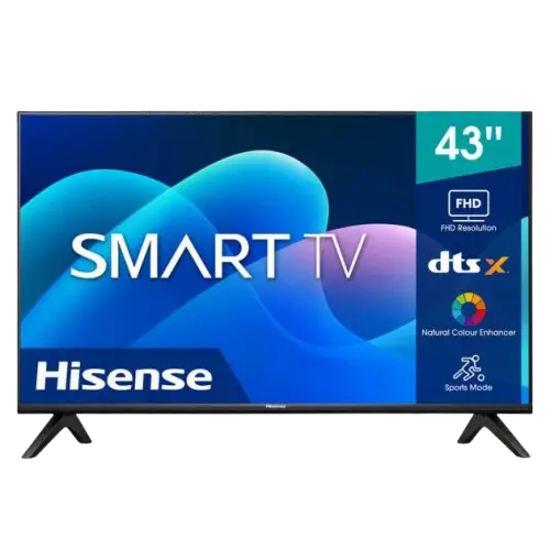 Télévision Smart  - HISENSE -  43A4 - 43 Pouces HD – WiFi – Applications de Streaming – 06 Mois de Garantie