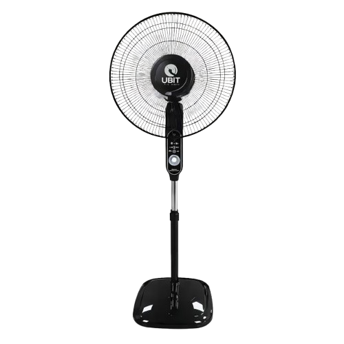 VENTILATEUR RECHARGEABLE UBIT UB20R – 18 POUCES – BATTERIE LITHIUM RECHARGEABLE – 3 VITESSES – LUMIÈRE LED – PORT USB – GARANTIE 03 MOIS
