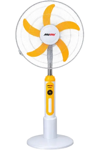 Ventilateur sur Pied Solaire - Mewe - MW-RSF18 - Rechargeable - 18 pouces - batterie 12 V 7 Ah - Garantie 12 Mois