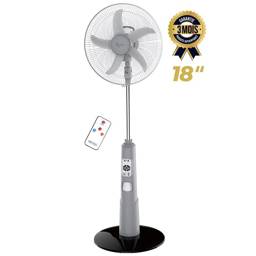 VENTILATEUR RECHARGEABLE ROCH RSF-918R-B – 18 POUCES – BLANC – 03 MOIS DE GARANTIE