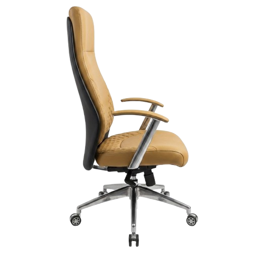Chaise de bureau ergonomique  - FE-5003A – Couleur or -  design professionnel - Une matière de qualité pour plus de confort 