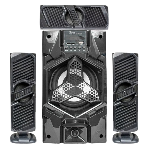 Bluetooth  Speaker ROCH - RS-PK02S 3.1 CHANNEL – 60W – Woofer Puissant – FM / USB / Bluetooth – 06 Mois de garantie