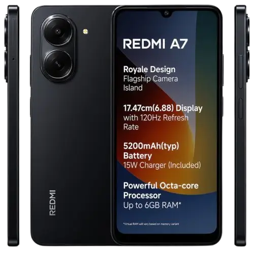Redmi A7 64 Go – 4 Go RAM – Écran 6,88" – 4G - Garantie 12 Mois