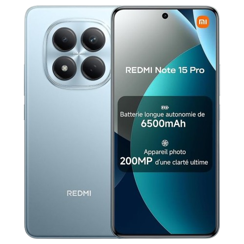 Xiaomi Redmi Note 15 Pro 4G - 256 Go - 8 Go RAM - 6,77" - 2 Nano SIM - 200MP + 8MP/ 32MP - 6500mAh- 06 MOIS DE GARANTIE 