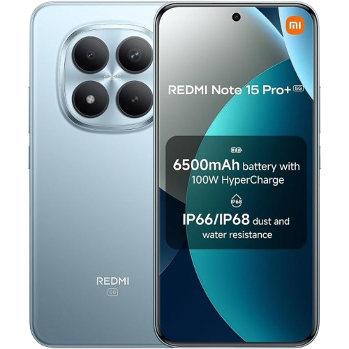 Xiaomi Redmi Note 15 Pro+ 5G – 12 Go RAM – 256 Go – Écran AMOLED – 5G – Double SIM – Garantie 12 mois 