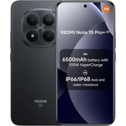 Xiaomi Redmi Note 15 Pro+ 5G – 12 Go RAM – 256 Go – Écran AMOLED – 5G – Double SIM – Garantie 12 mois 