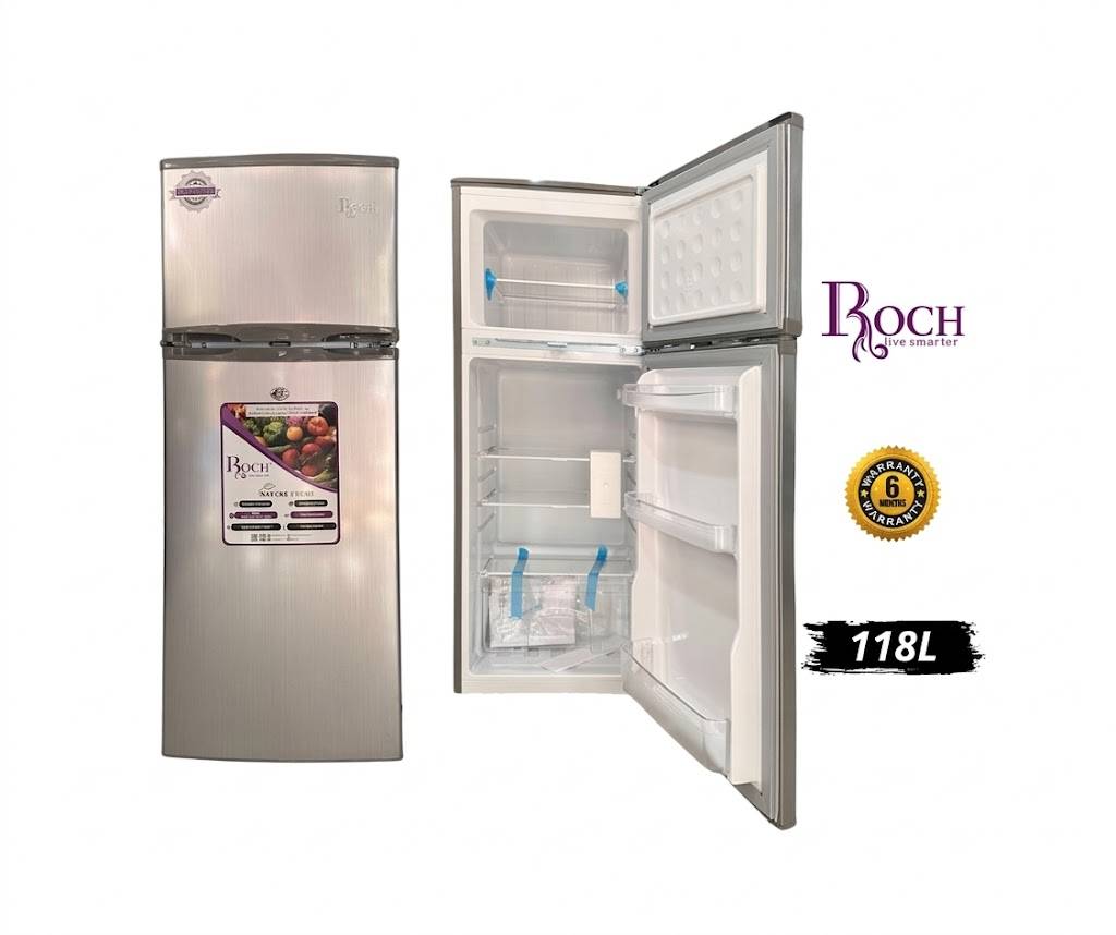 RÉFRIGÉRATEUR -  ROCH - RFR-140T-B  – 118 LITRES  – 2 PORTES  – 6 MOIS DE GARANTIE