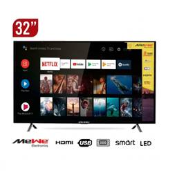 Télévision Smart Mewe 32 Pouces -  Android HD Sans Bords Avec Partage d'Image Miracast - MW323ST - HD LED - 2 USB, 3 HDMI, 1 VGA, 1 COAXILE - Noir - Garantie 6 mois