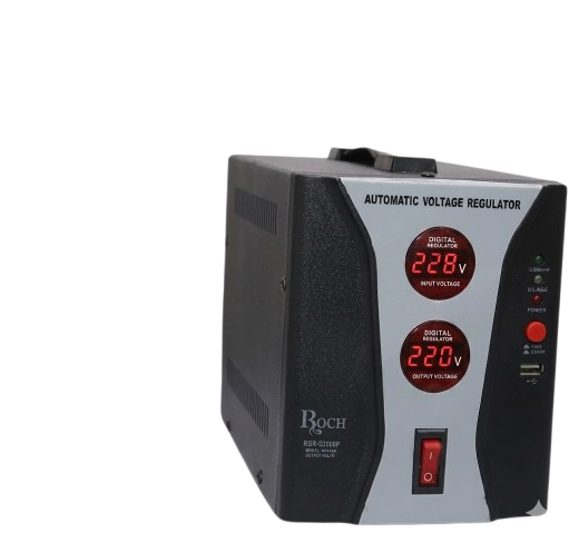 Régulateur de Tension ROCH  - 5000VA - RSB-5000E   – Protection Électrique – 06 Mois de Garantie