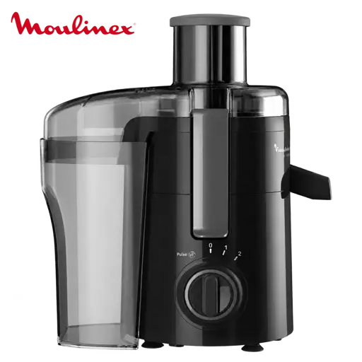 Centrifugeuse Moulinex JU370810 Frutelia Plus – 350 W – Filtre Inox – Noir - 03 mois de garantie