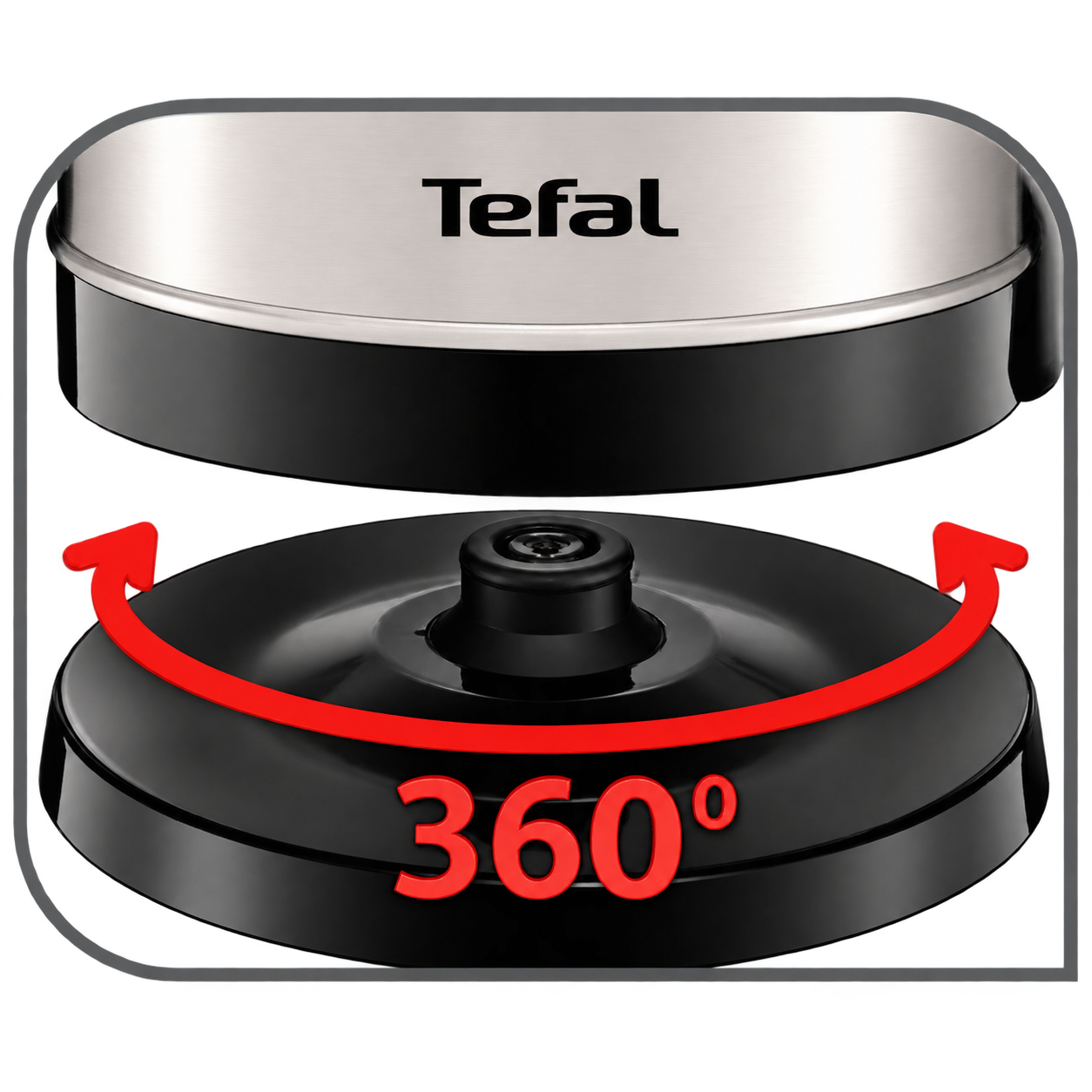 Bouilloire électrique Tefal KI150D10 en Inox –  1,7 L – 2 400 W – Filtre Anticalcaire – 03 mois de garantie